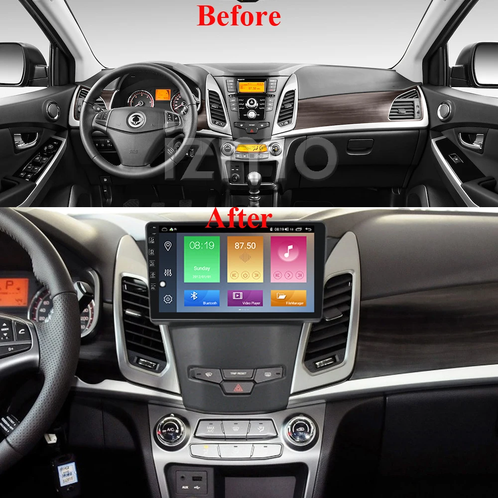 Для Ssangyong Korando 3 Actyon 2 2013 2017 9 дюймов Android 10 RDS DSP Din Автомобильный мультимедийный
