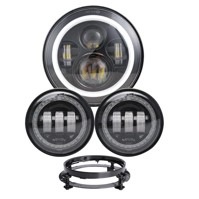 Круглый светодиодный головной светильник NIC 7 дюймов противотуманная фара 4 5