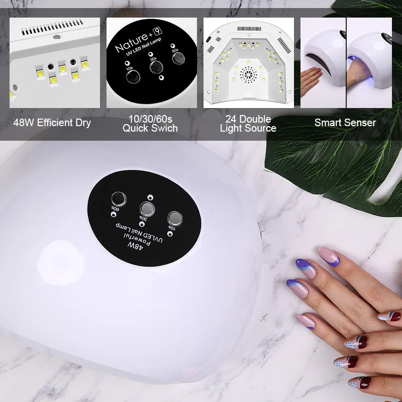 Набор для маникюра и дизайна ногтей Modelones светодиодная лампа Полупостоянный УФ