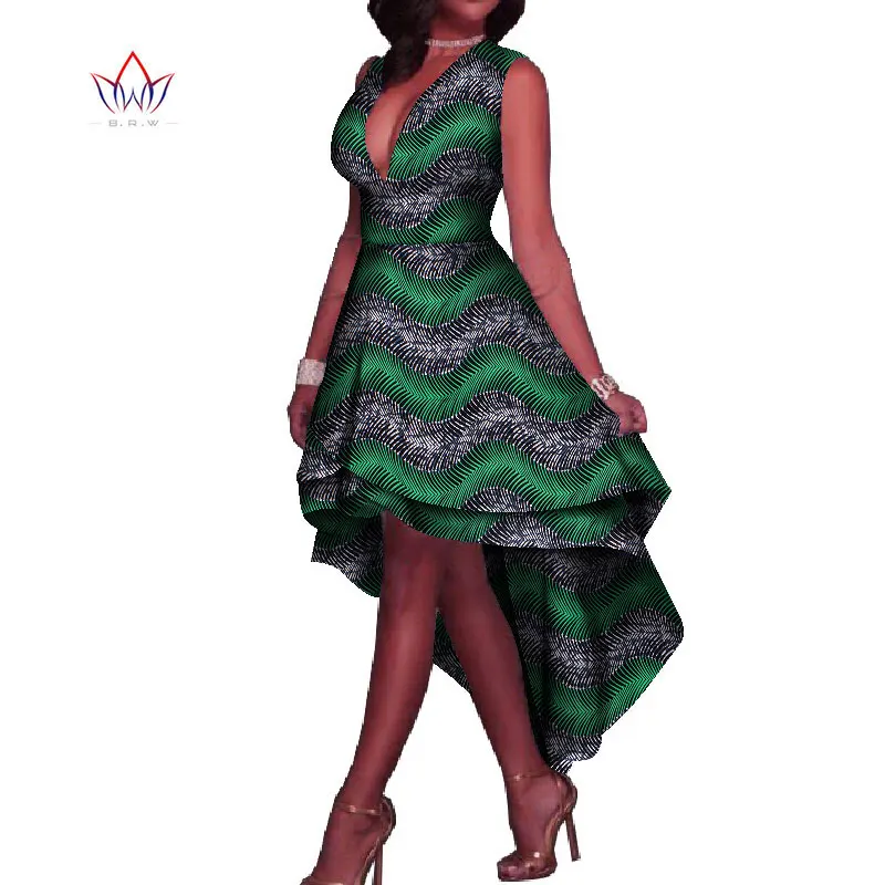 Африканские платья для женщин с V образным вырезом сексуальные женские вечерние