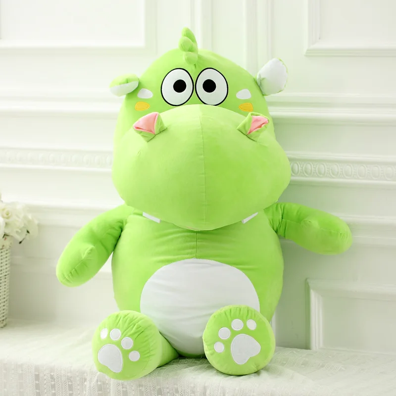 

2021 New Stuffed Animals Cute Hippo Doll Plush Toy Girl Bed Sleeping Pillow Doll Child Birthday Gift Bed Cushion Valentine's Day