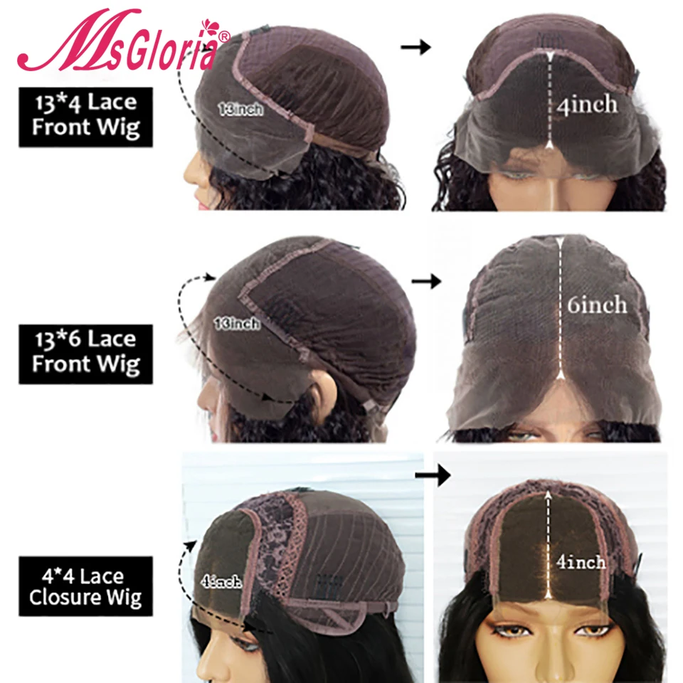 Парик с фронтальной сеткой 13x6 парики из цветных человеческих волос 13x4 парик