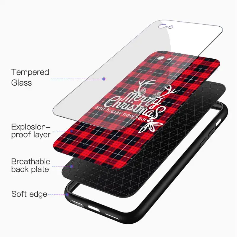 Счастливого Рождества модный Рождественский чехол с лосем для huawei P30 P20 Pro Lite P20 Lite mate 30 20X10 9 Pro Lite чехлы с закаленным стеклом