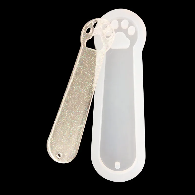 Силиконовая смола форма Закладка кулон кошка лапа формы УФ-отверждаемая