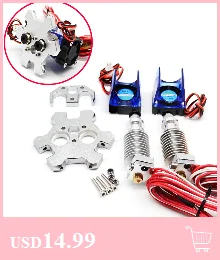 MK8 экструзионный V5 j-головка Hotend нагревательный алюминиевый блок 20x20x10 мм с термистором керамический нагреватель 12 В 24 в 40 Вт для 3D-принтера