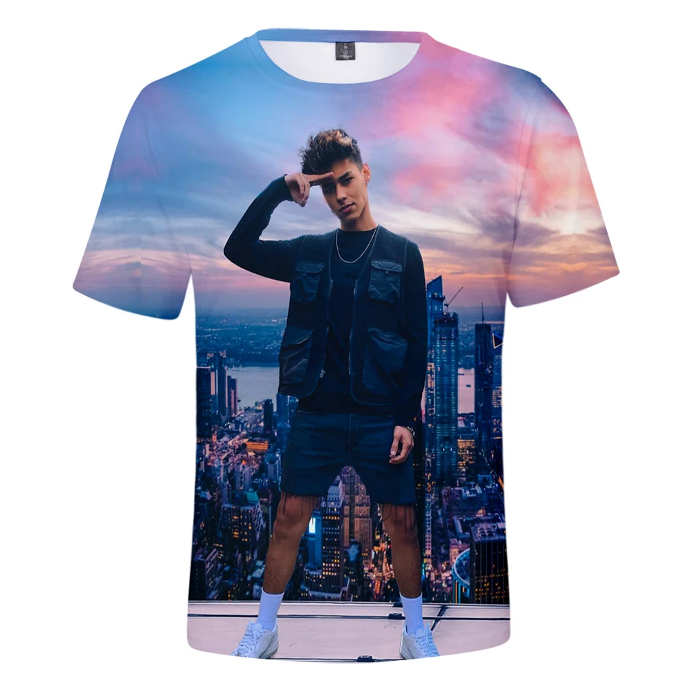 

Футболка Мужская/женская с 3D-принтом, модная рубашка в стиле Харадзюку, топ оверсайз с коротким рукавом, певица, эндри дэйвила, лето 2021