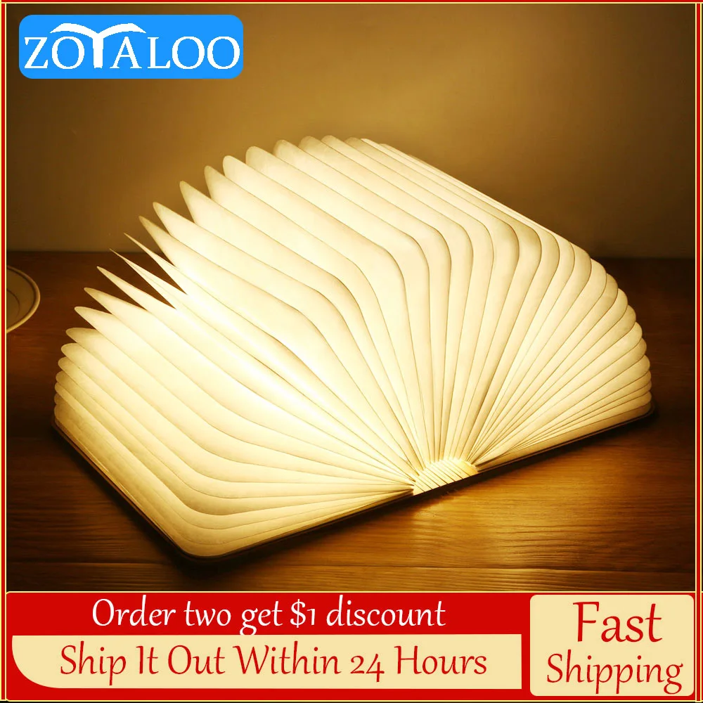 

Foldable Led Desk Table Lamp Book Night Light USB Lamp Leather 5V USB Rechargeable Magnetic Home Decoration