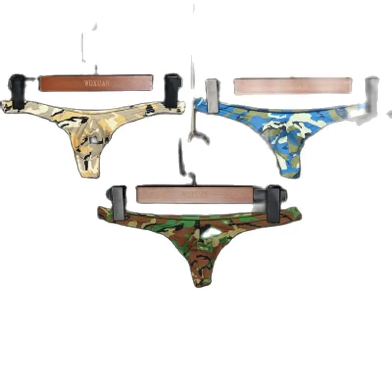 Мужские камуфляжные стринги удобное нижнее белье дышащие невидимые Т-образные