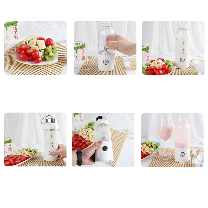 Новинка 550 мл 4 лезвия портативный блендер соковыжималка миксер электрический