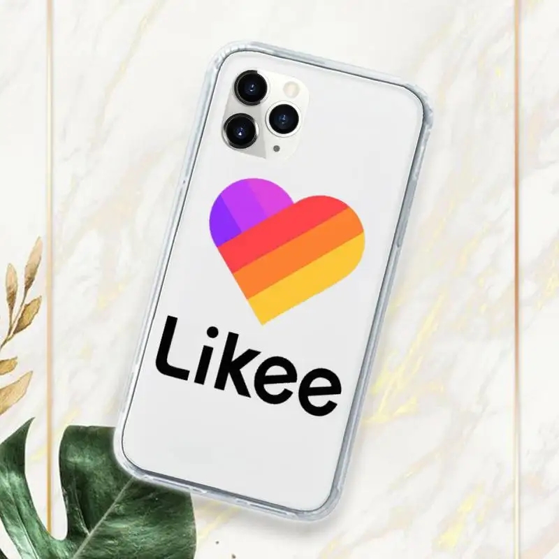 

likee love Phone Case Transparent for iPhone 11 12 mini pro XS MAX 7 8 6 6S Plus X 5S SE 2020 XR
