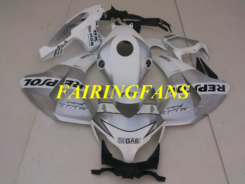 Инжекторный комплект для HONDA CBR1000RR 08 09 10 11 CBR 1000 RR 1000RR 2008 2011 белого и серебристого