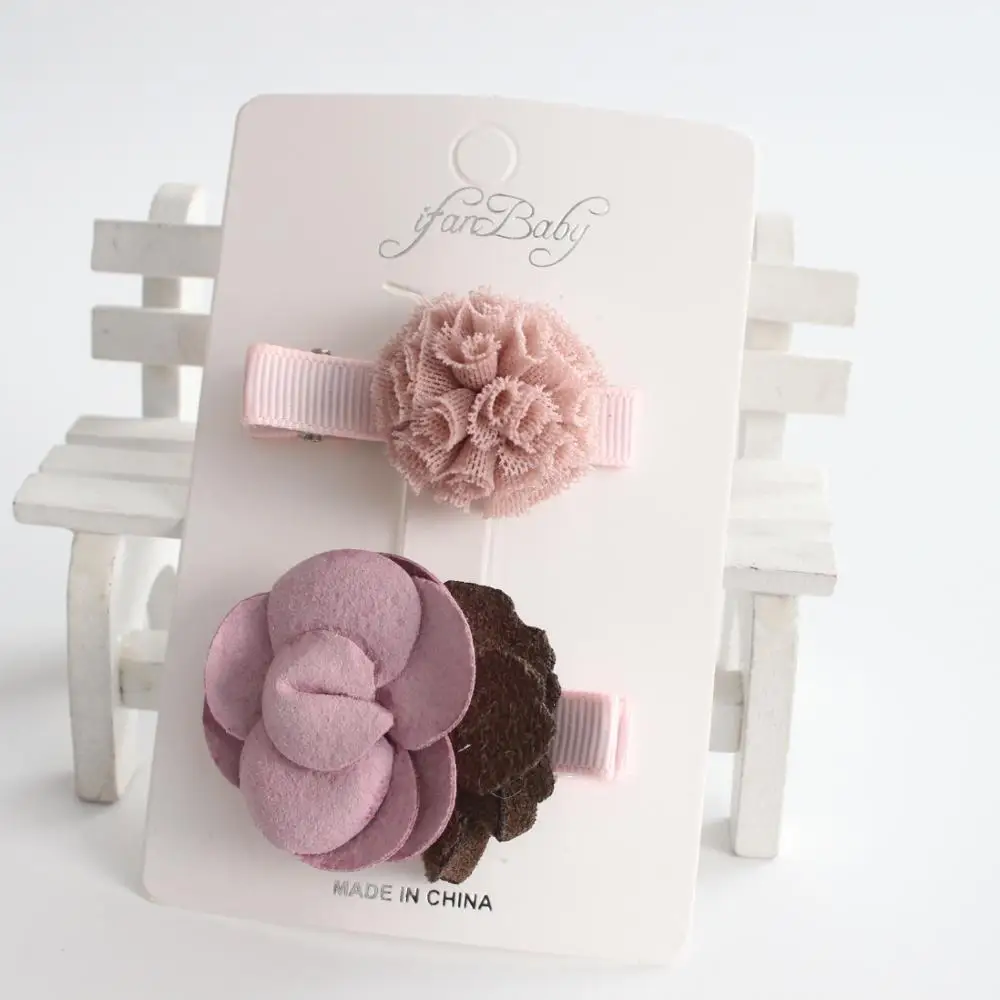Заколки для волос для девочек, заколки с цветами, милые детские аксессуары, заколка для волос - Цвет: 38