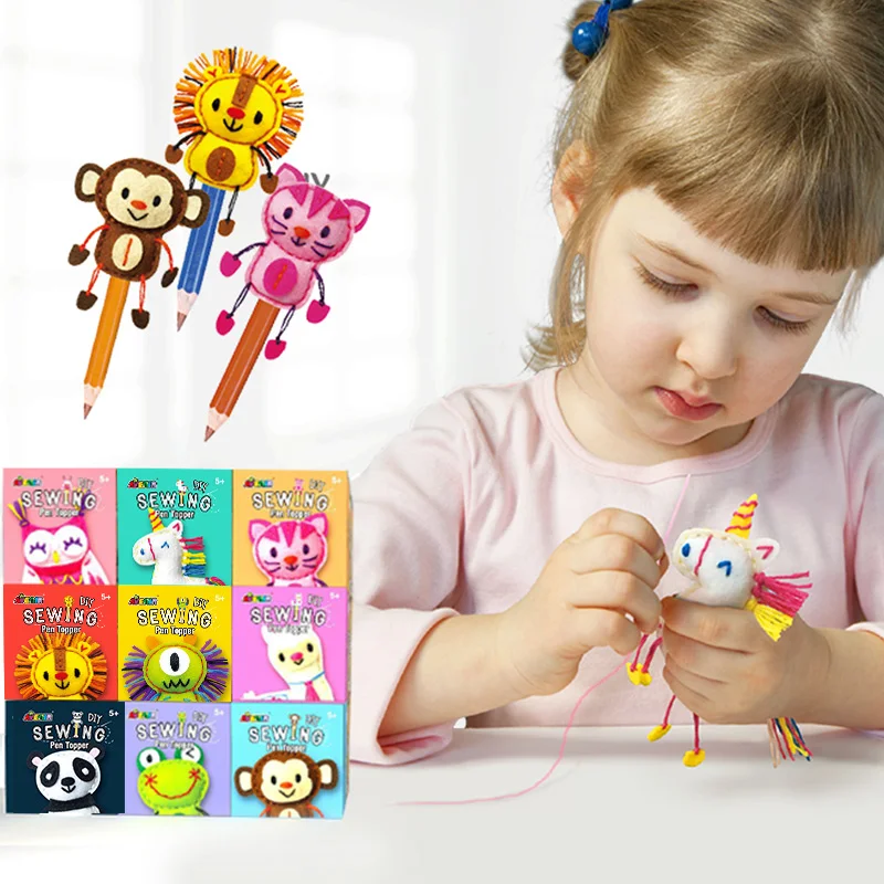 Сделай Сам швейная ручка для детей ручная работа Кукольное ремесло мультяшный
