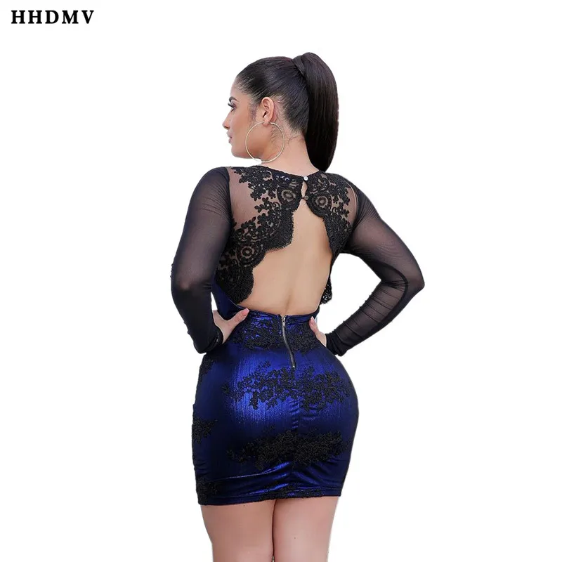 Элегантное короткое платье HHDMV JLX3092 в стиле high street официальном мини с длинным