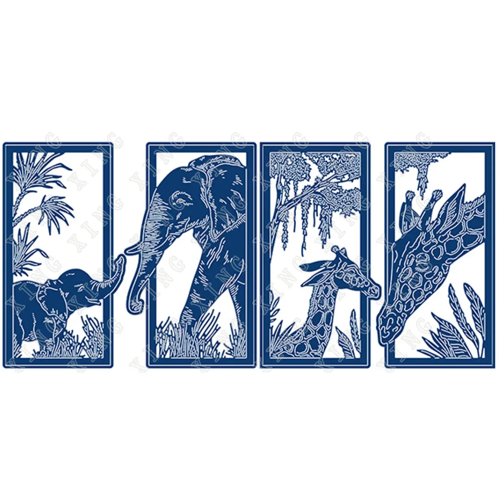 

Hot Selling Craft New Metal Cutting Dies Giraffe Elephant Scrapbook Cut Die Paper Craft Knife Mould Blade Punch Mould Arrival