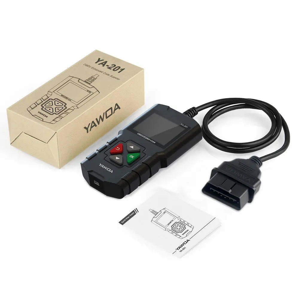 EDIAG YA-201 автомобильный OBD2 сканер двигателя YA201 код ридер Обновление через USB Время жизни OBD 2 автомобиля диагностический инструмент PK NT201 AL319
