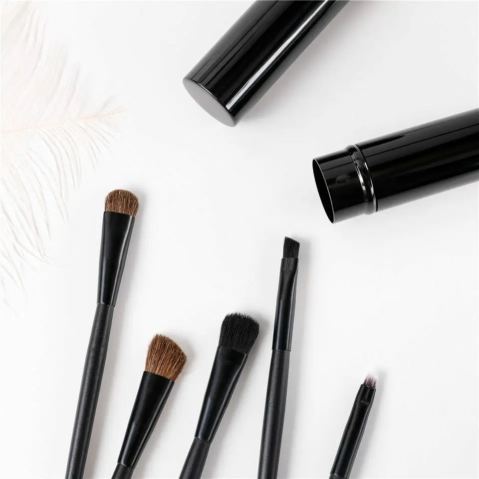 5 шт./компл. кисти для макияжа глаз Путешествия Портативный мини Тени Карандаш