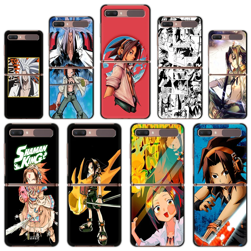

Yoh Asakura Shaman King Роскошный чехол для телефона с аниме для Samsung Galaxy Z раскладной Черный Твердый чехол с откидной крышкой из поликарбоната Z Flip3