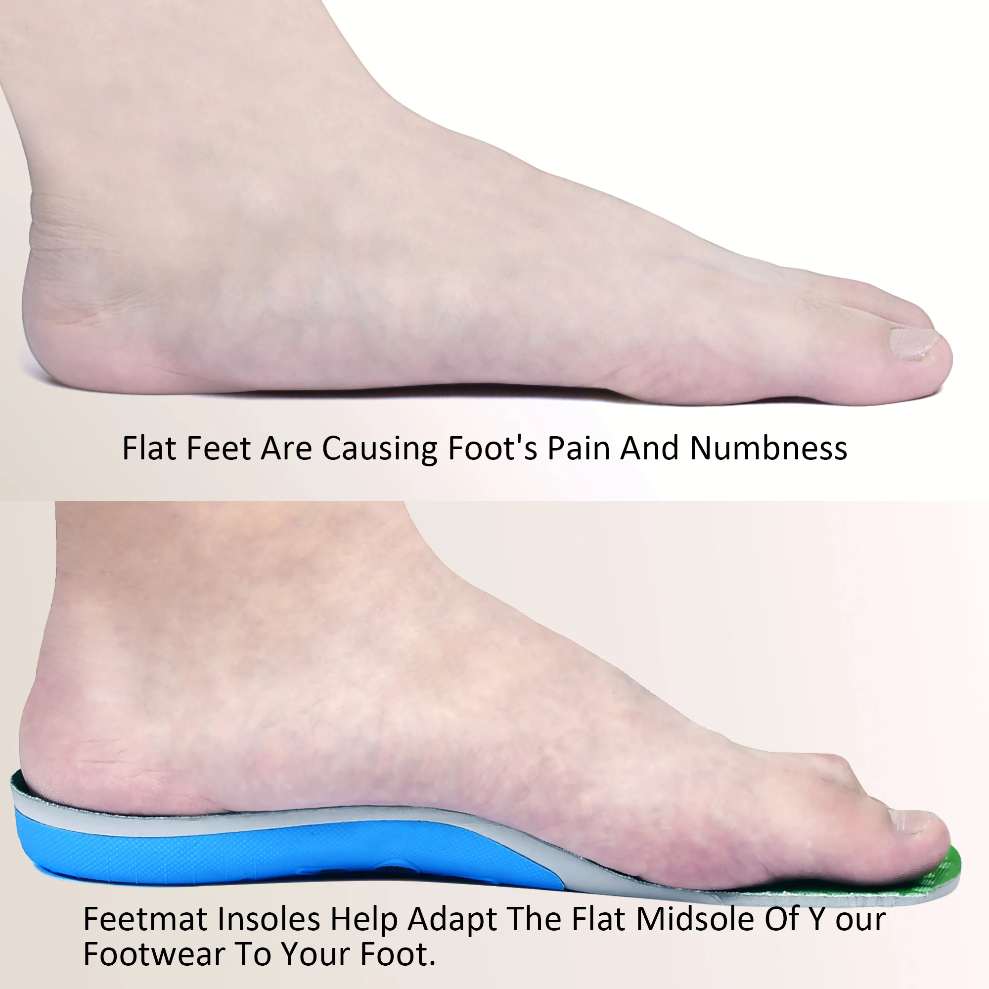 EVA Гелевые Стельки спортивные беговые стельки массирующие вкладыши для обуви