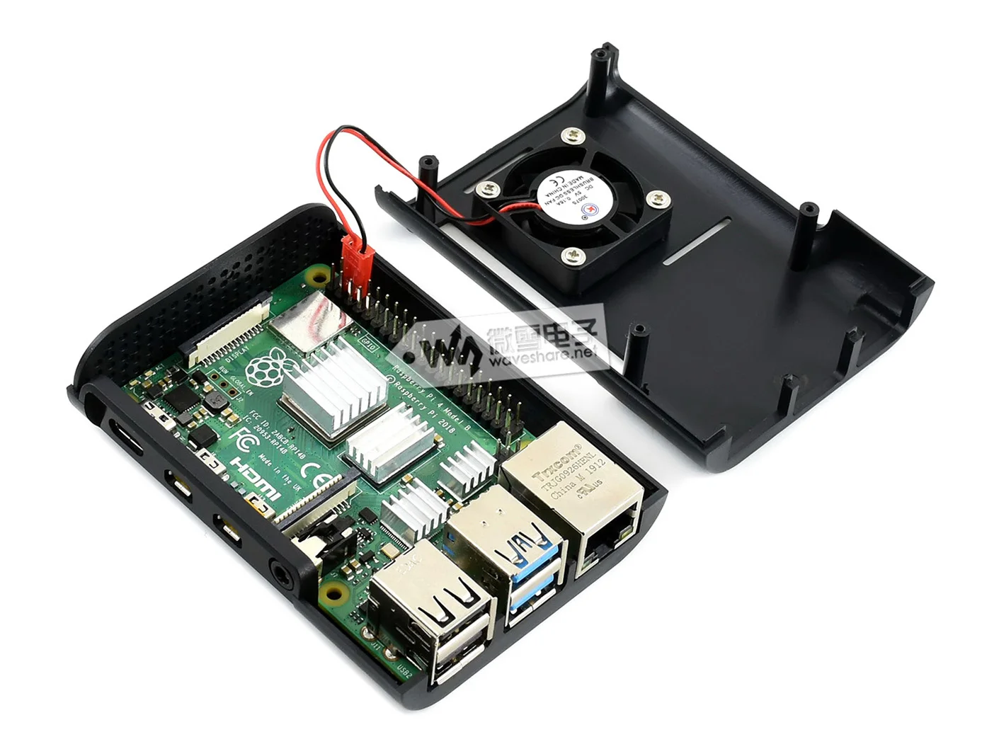 PI4 CASE D Raspberry Pi 4 Case type акриловый чехол для с охлаждающим