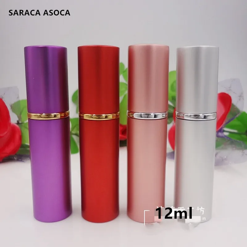 10 шт./лот 12 мл стеклянный бак портативные флаконы для духов анодированный