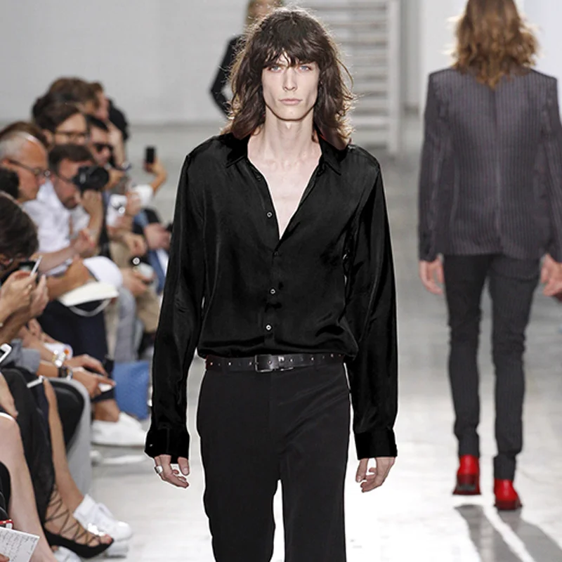 Мужские брюки-клеш в стиле ретро широкие брюки кэжуал весна-лето 2022 | Мужская