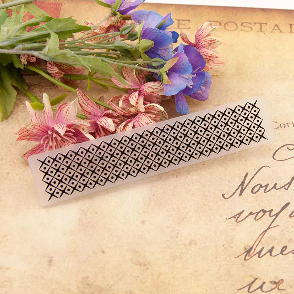 

YINISE Plastic Embossing Folder For Scrapbook Stencils DOTS BACKGROUND DIY PAPER Album Cards Making Decoration Scrapbooking TOOL