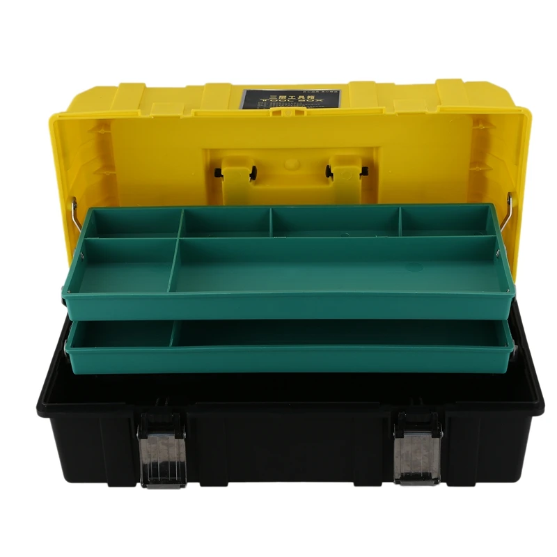 3-слойный складной ящик для инструментов 17-дюймовый Многофункциональный