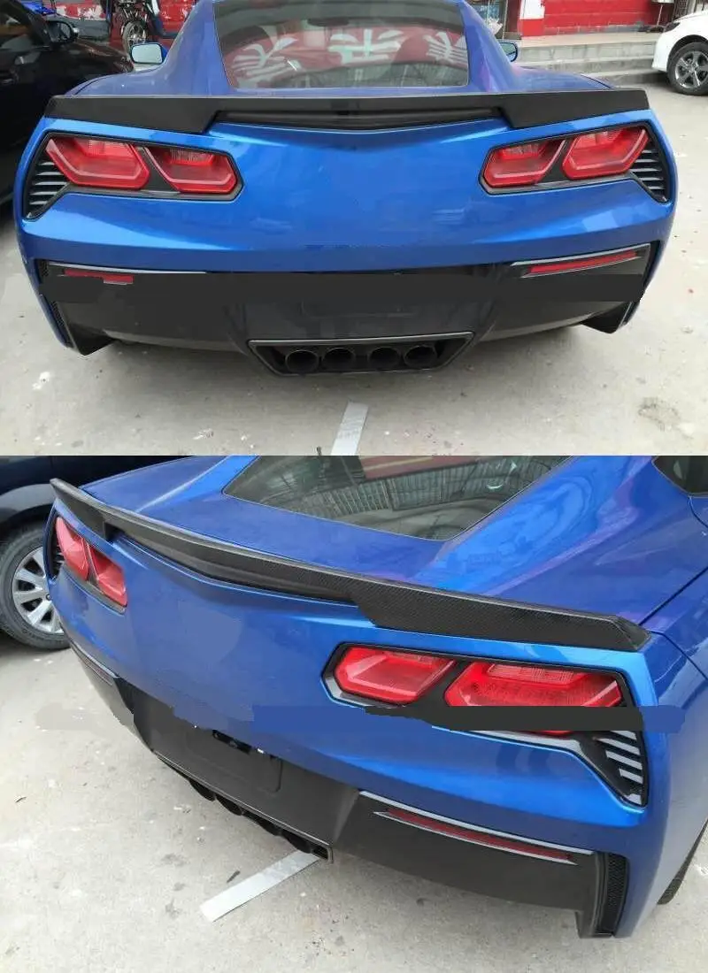 Z51 углеродного волокна спойлер на задний багажник крыло козырек загрузки с