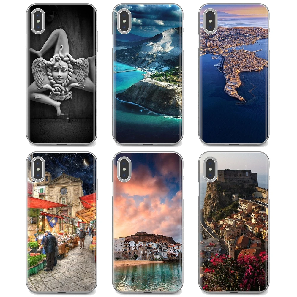 

Cheap Silicone Phone Case beautiful Sicily Italy For iPhone iPod Touch 11 12 Pro 4 4S 5 5S SE 5C 6 6S 7 8 X XR XS Plus Max 2020