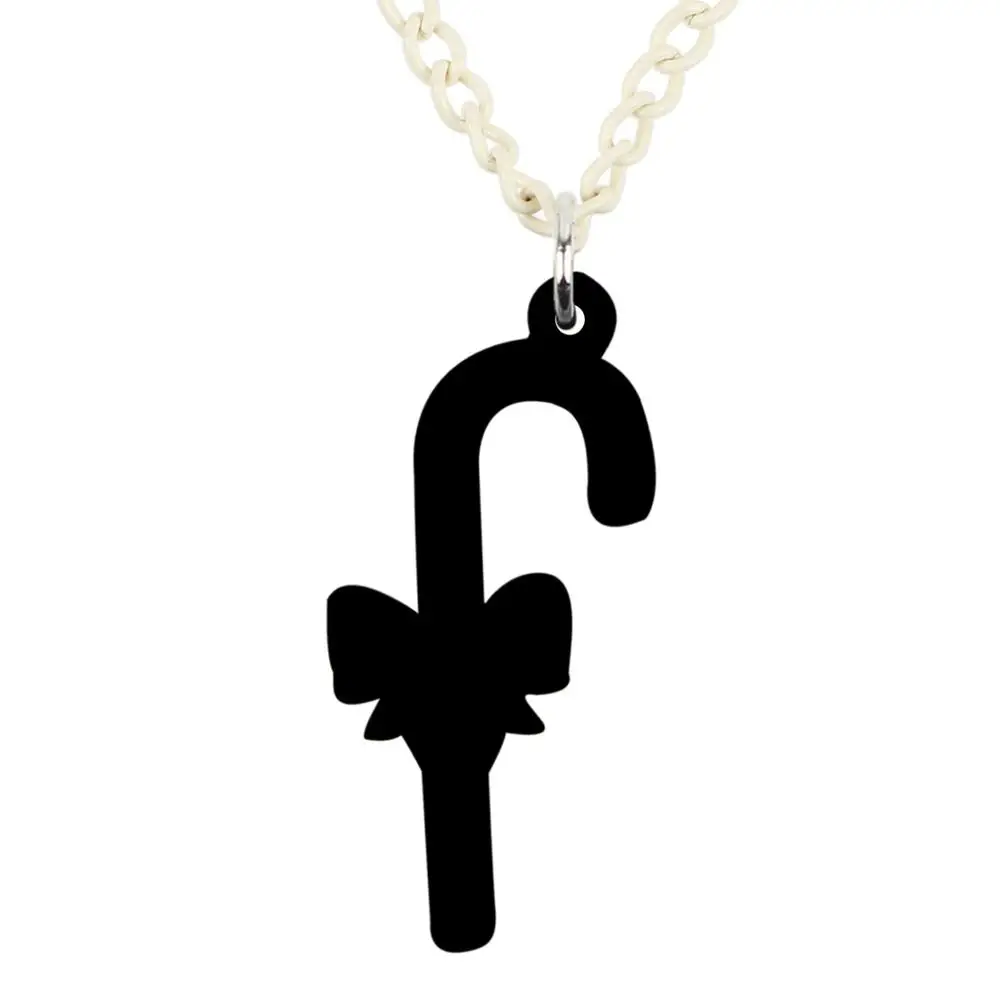 WEVENI акриловый Рождественский милый бантик карамельного тростника чокер