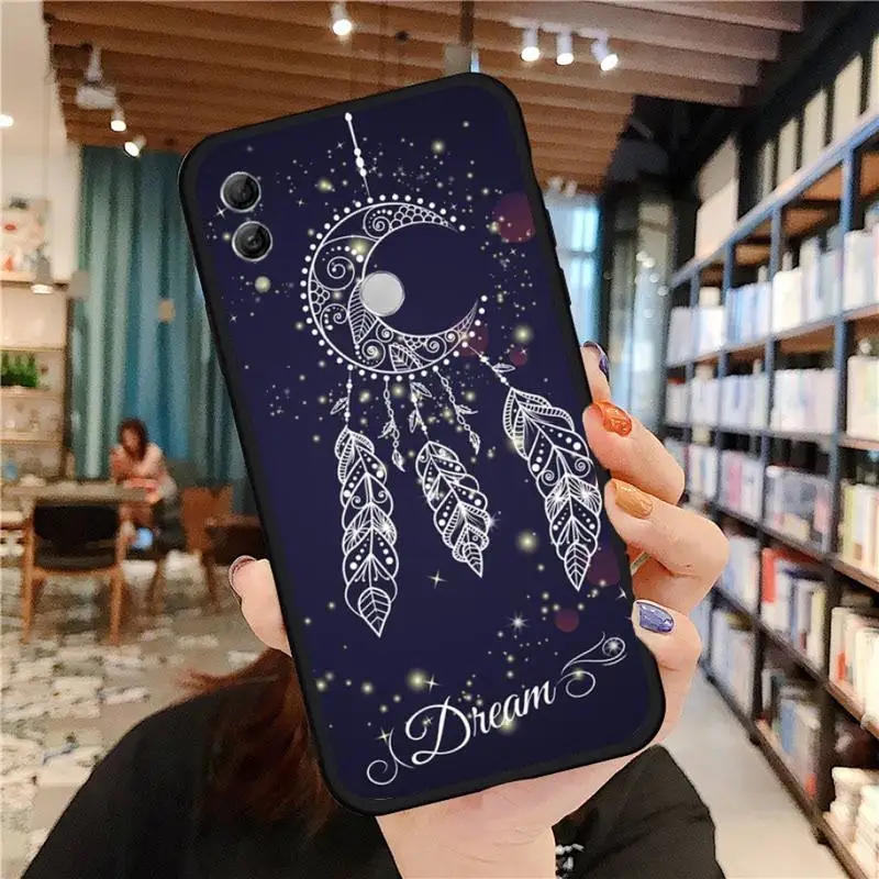 

Dream Wings Wind Chimes Feather Phone Case For Huawei Honor view 7a5.45inch 7c5.7inch 8x 8a 8c 9 9x 10 20 10i 20i lite pro