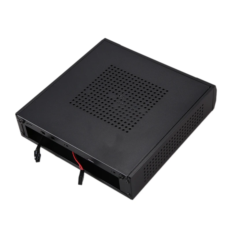 Мини-ITX тонкий маленький чехол для компьютера с форм-фактором HTPC 2 x USB2.0 12V 8A