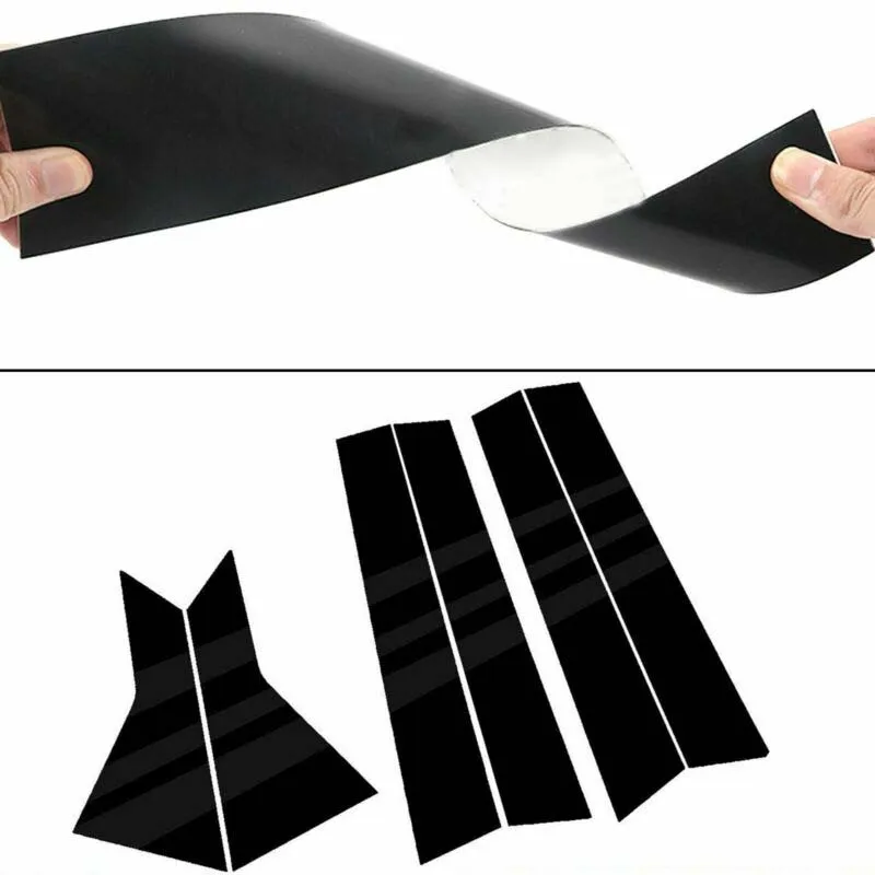 

Window Window Pillar trim 6PCS ABS Parts Pillar Replacement Trim Accessory Decor