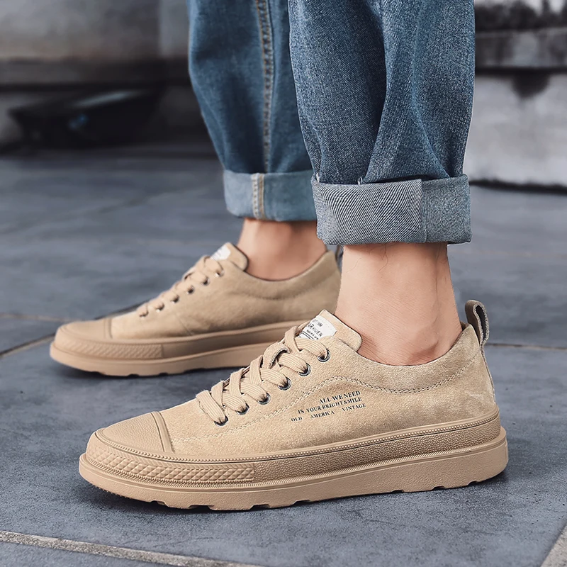 MINUSIKE Top Cow Leather Casual Shoes Men Fashion Warm Genuine | Обувь