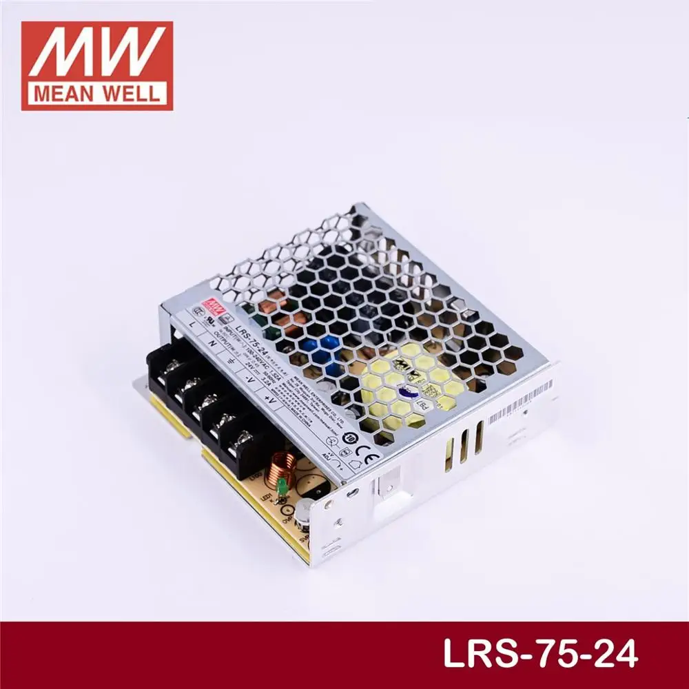 

kindly MEAN WELL 6Pack LRS-75-24 24V 3.2A meanwell LRS-75 76.8W Single Output Switching Power Supply