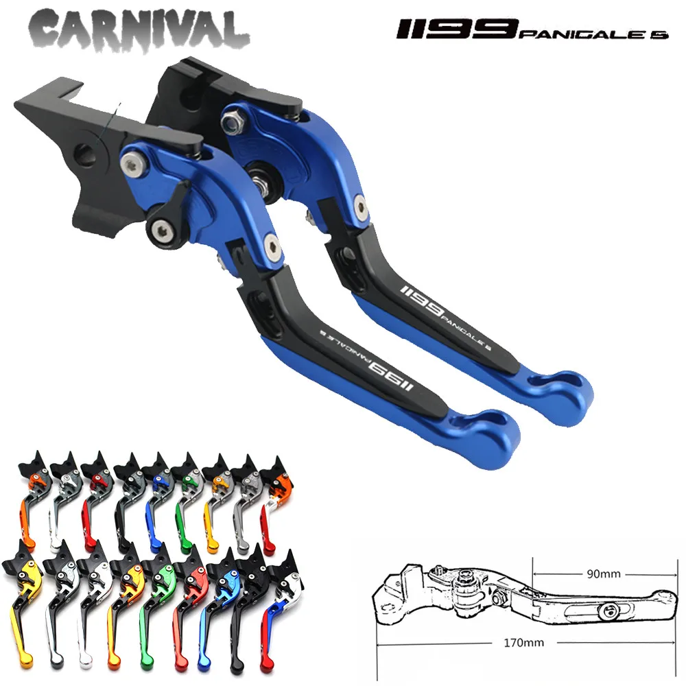 

Для Ducati 1199 Panigale/S/трехцветный лазерный логотип Panigal 1199 из титанового сплава CNC рычаг тормоза мотоцикла 2012 2013 2014 2015