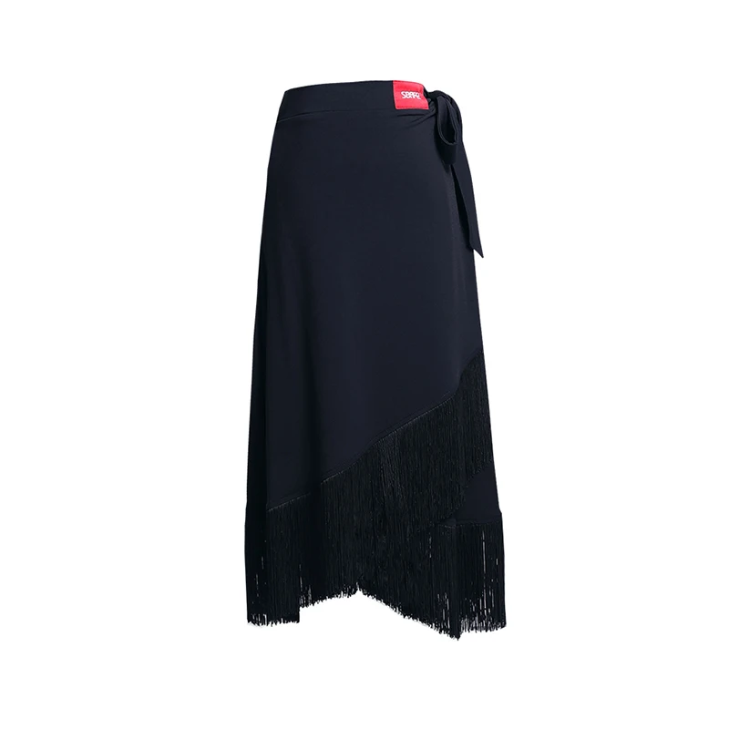 Юбка для латинских танцев женщин ча танго сальса самба румба бахрома