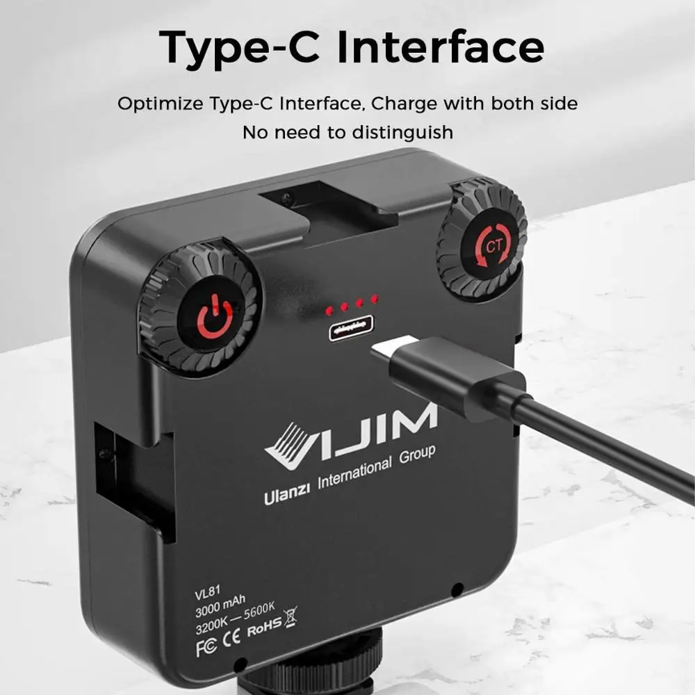 Светодиодный светильник VIJIM VL81 перезаряжаемый мини Светильник 3000 мАч CRI95 + с