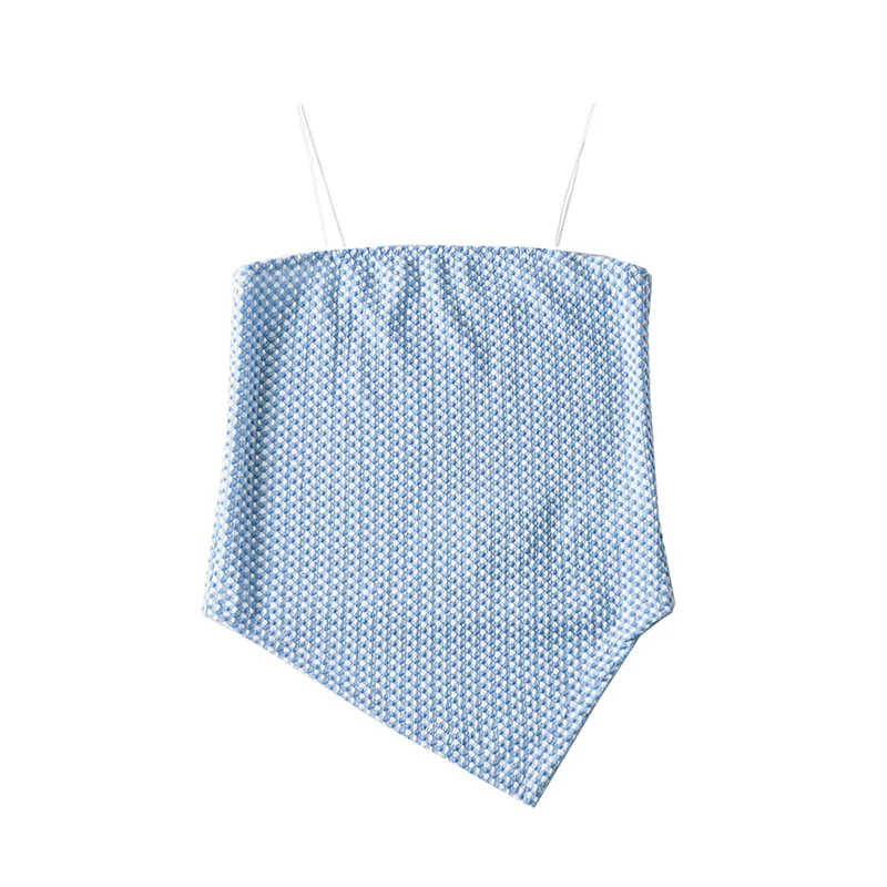 

Летняя новая уличная Повседневная маленькая сетчатая Асимметричная слинг для женщин, эластичная облегающая дикая короткая Сексуальная Же...