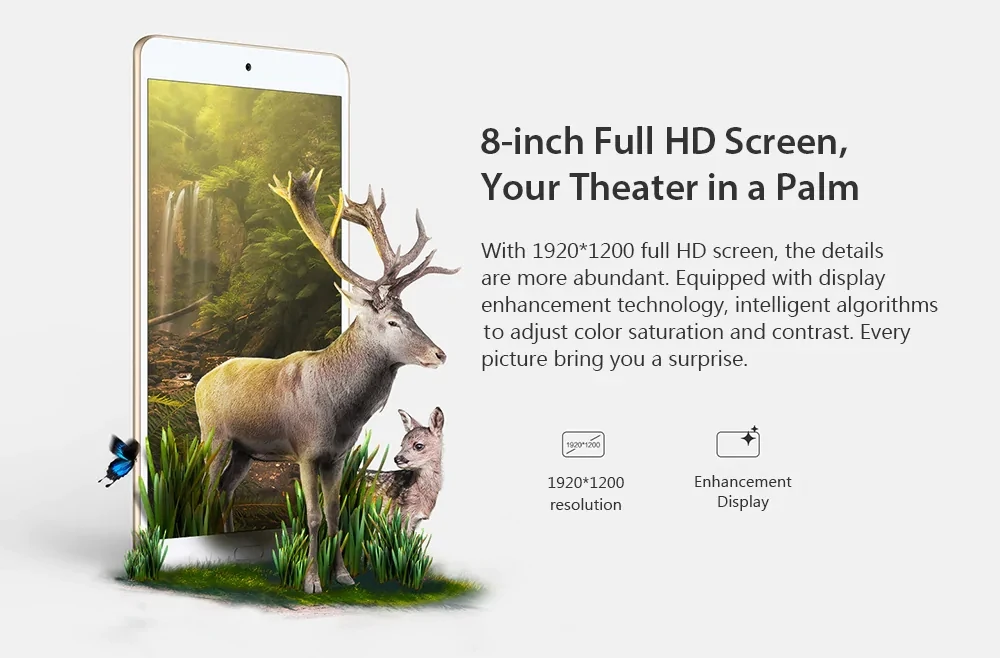 Huawei honor HDL-AL09/HDL-W09 Kirin 659 Восьмиядерный 8 pouces 1920*1200 ips 4 Гб ram 64 Гб Rom Android 8,0 двойной wifi gps