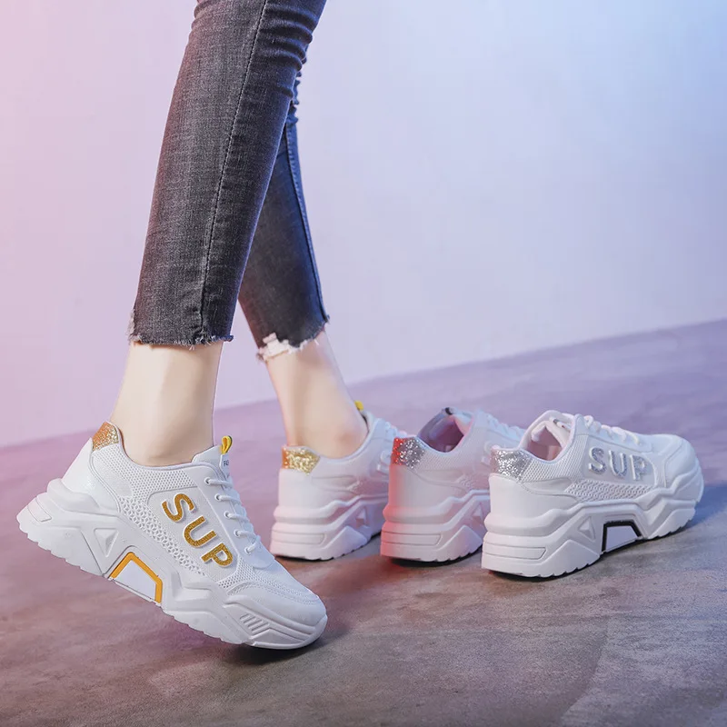 Женская модная обувь Простые удобные кроссовки для учащихся Повседневная