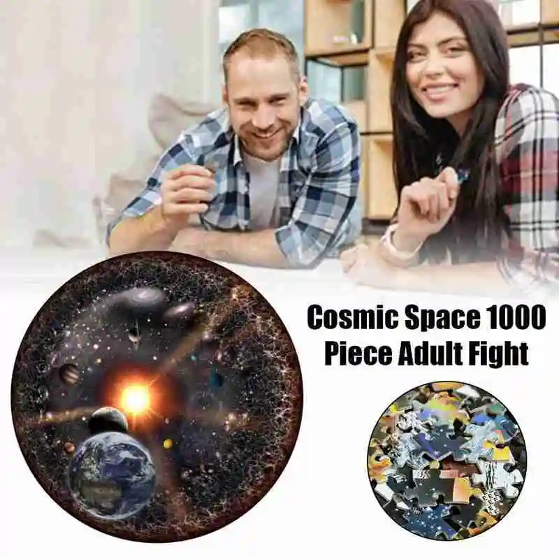 

По с принтами Вселенной, космоса декорации Пазлы 1000 элементов декомпрессии Пазлы Обучающие головоломки игрушки для взрослых для детей по э...