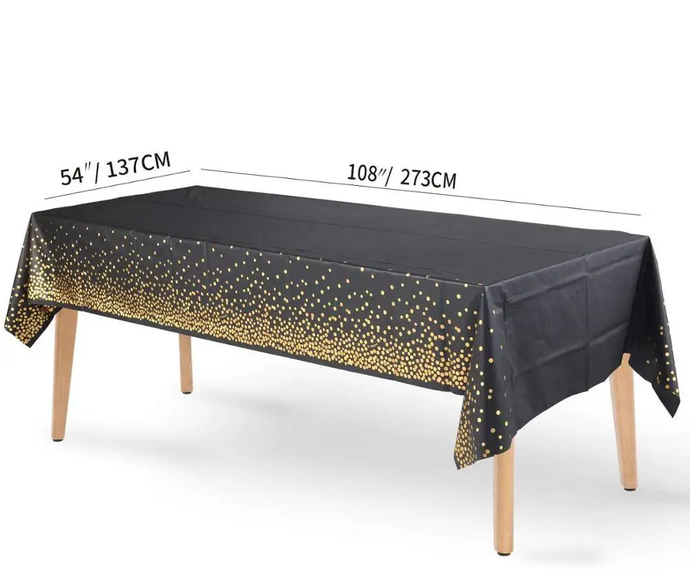 Черное золото бронзовая специальная одноразовая бумажная посуда для вечерние