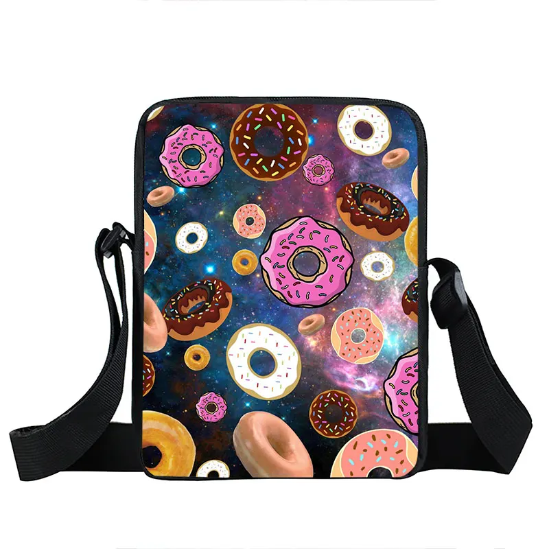 Забавная Galaxy Donuts мини сумка-мессенджер женская сумка для девочек Портативная