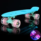 22 скейтборд Penny Board Mini Cruiser Board, 22 дюйма, Ретро Скейтборд, полный светящийся диск