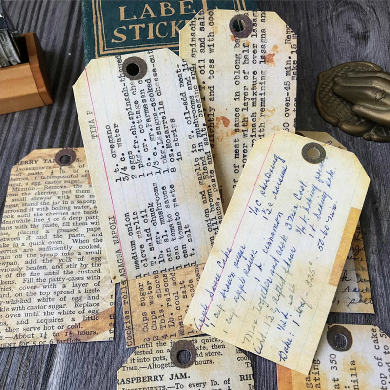 

Vintage English Chapter TAG TN Material DIY scrapbooking junk journal base collage happy plan gift decoration material