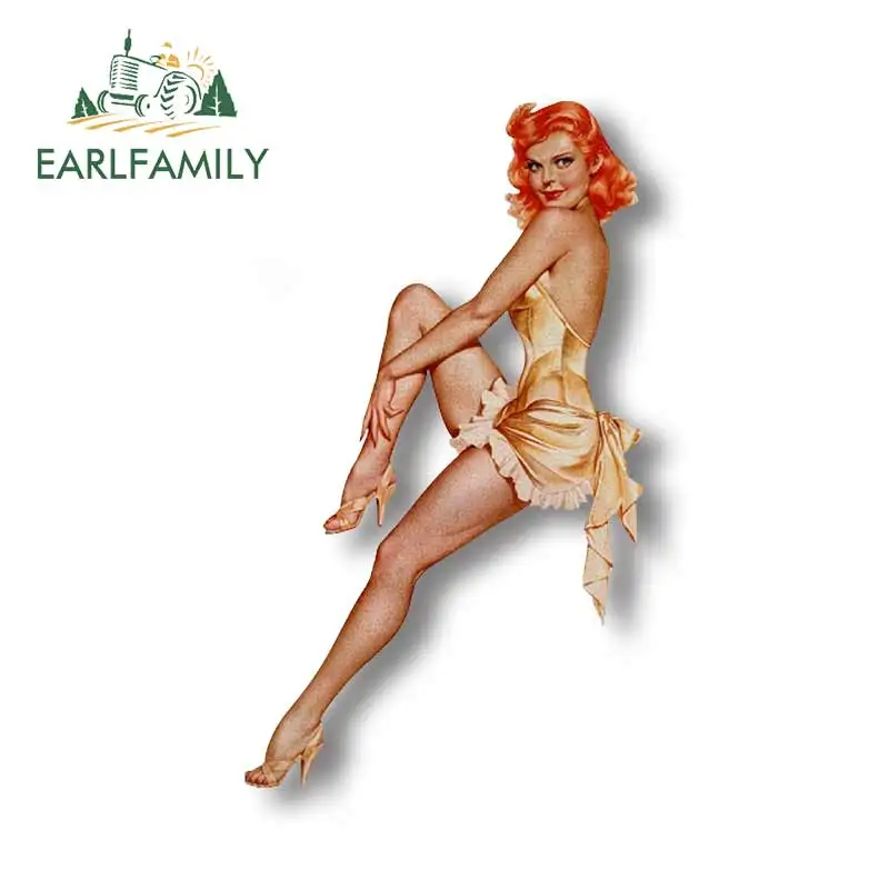 EARLFAMILY 13 см x 7 6 американская ретро наклейка на булавке для девушек автомобильная