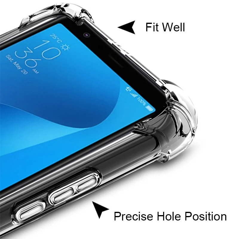 Роскошный противоударный прозрачный чехол с воздушной подушкой для Asus ZB501KL ZB500KL