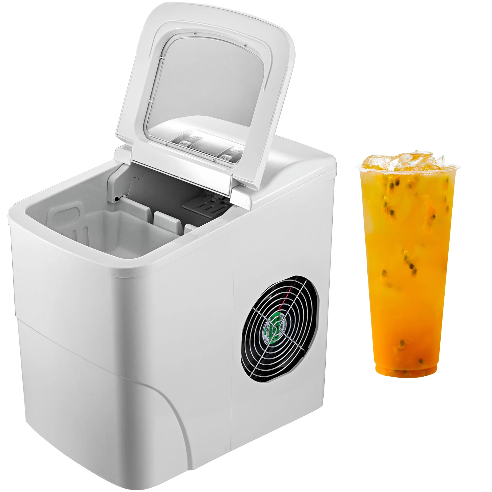 買取 ポータブルアイスメーカー液晶画面カウンターチューブ製氷機2アイスサイズで選択アイススクープ